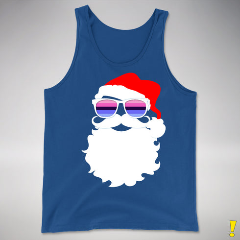 Santa’s Omnisexual Pride Flag Shades Premium Tank Top - Royal Blue
